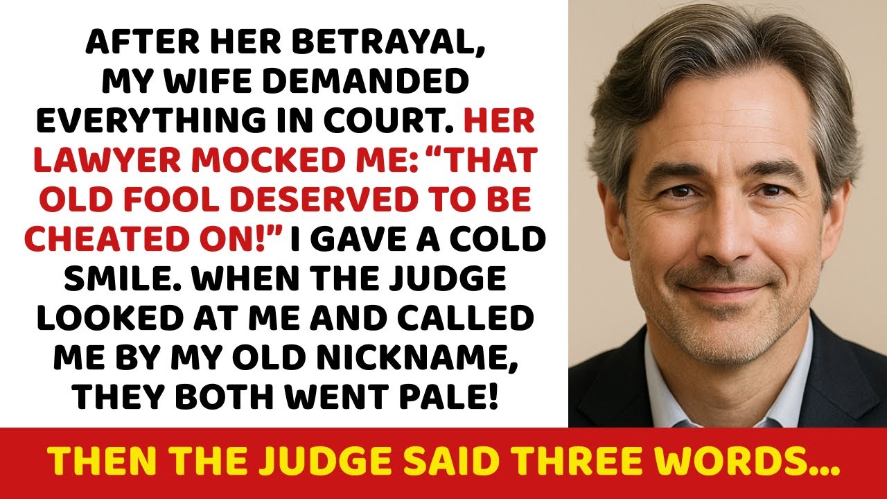 After her betrayal, my wife demanded everything in court. Her lawyer mocked me: “That old fool...