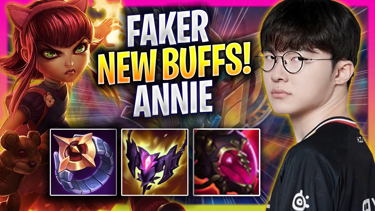 FAKER TRIES ANNIE WITH NEW BUFFS! - T1 Faker Plays Annie MID vs Azir! | Season 2025