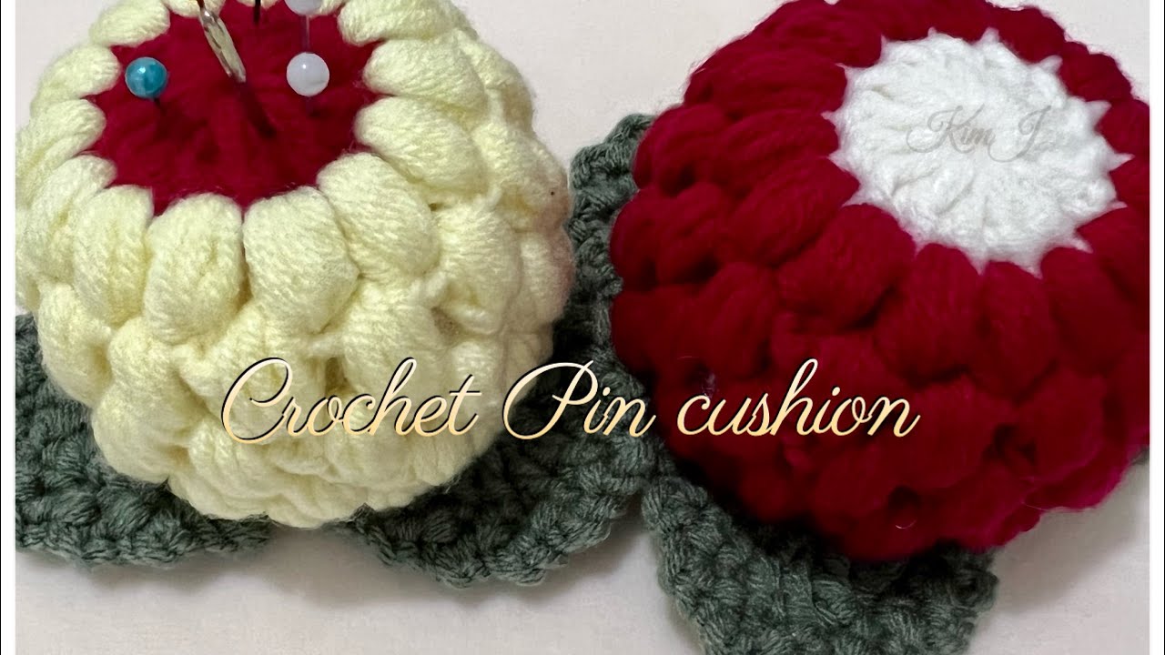 Crochet Pin Cushion #crochettutorial #diy #handmade #freepattern #tutorial #free