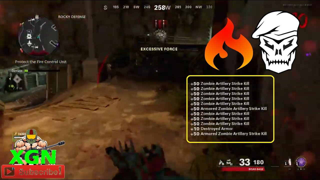CoD Cold War Zombies, CRAZY Artillery Strike for Rampage Challenge!