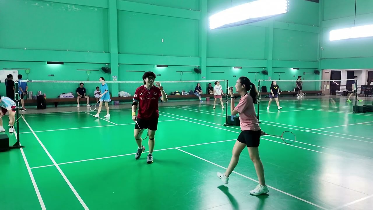 Mega Badminton 16/02/2026 -04 #ก๊วนแฮปปี้  #ตีแบดมินตัน#ตีแบด 