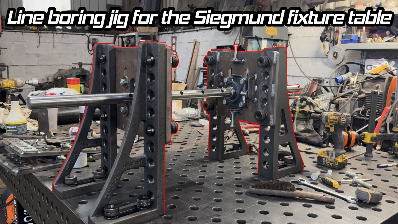 Making a line boring Jig for my Siegmund fixture table.