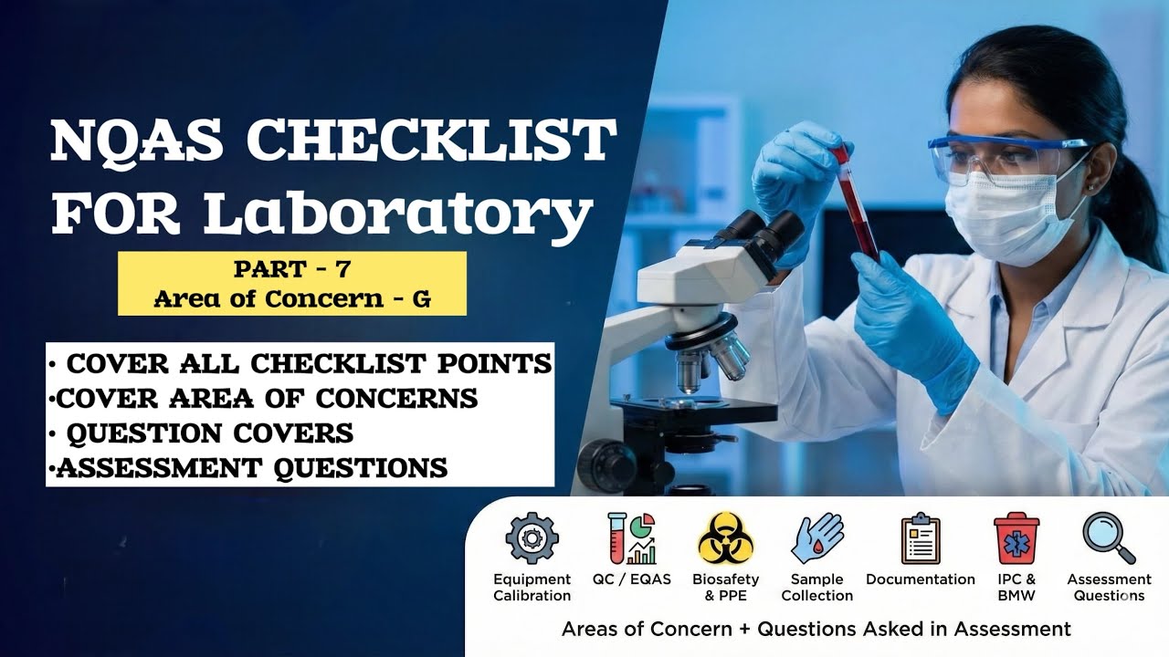 NQAS Area of Concern G – Quality Management | Laboratory Checklist, Quality Management in Laboratory