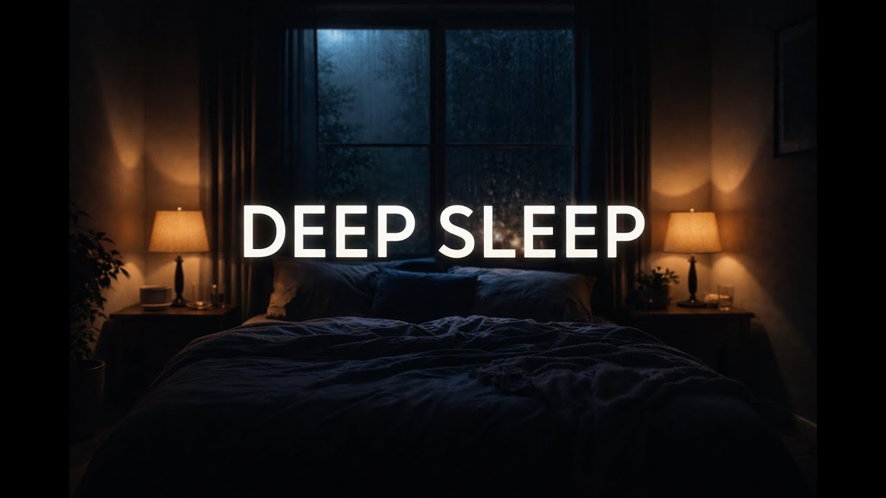 Brown Noise & Gentle Rain for Deep Sleep | Calm Mind, Anxiety Relief (8 Hours)