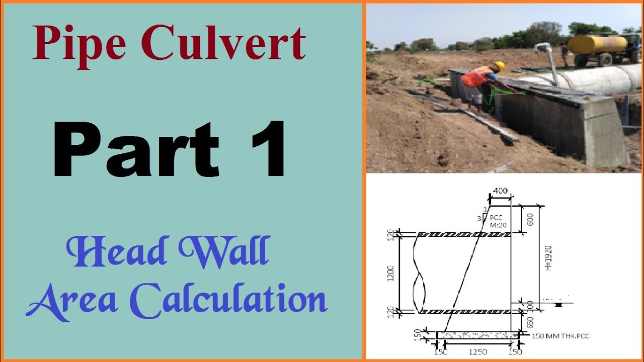 Head Wall Area Calculation Technique | Hume Pipe Culvert Estimate | Pipe Culvert Quantity | Civil