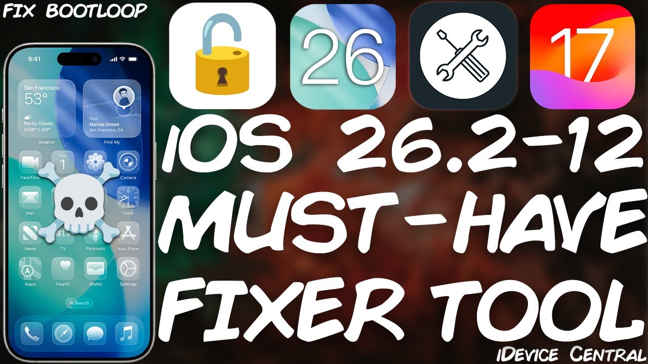 iOS 26.2 - 12.0: ОБЯЗАТЕЛЬНОЕ ПРИЛОЖЕНИЕ: Устраняет ЛЮБЫЕ проблемы iOS, циклическую перезагрузку,...