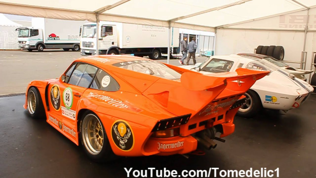 4x Porsche Kremer 935 K3 Turbo - Big Flames and Backfire!