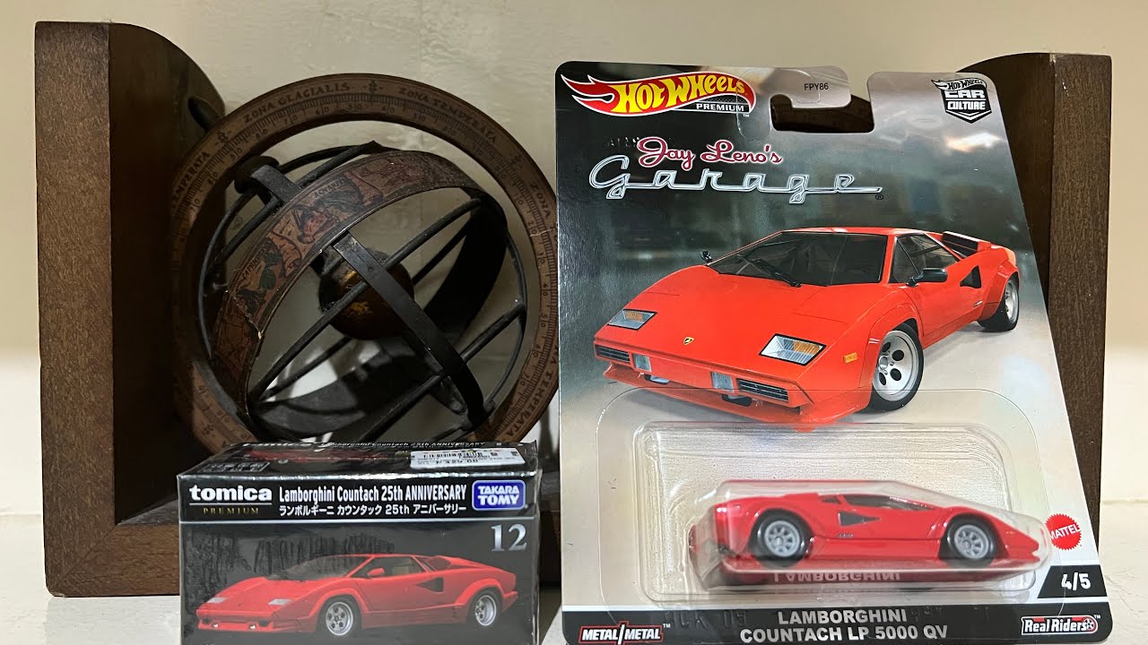 Tomica Premium vs Hot Wheels Premium, Round 4: Lamborghini Countach!