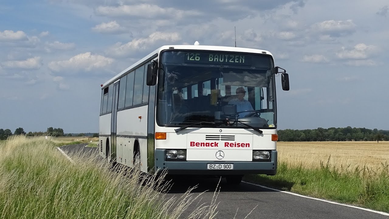 Mitfahrt im Mercedes-Benz O408 vom Busunternehmen Benack