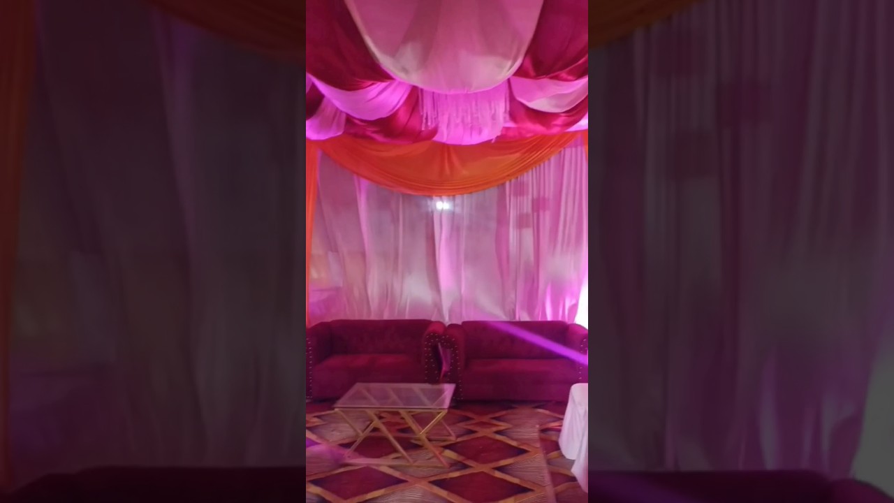 Gola bazar me tent decoration & New Cream & Maroon colour trust selling #barhalganj #trending #short