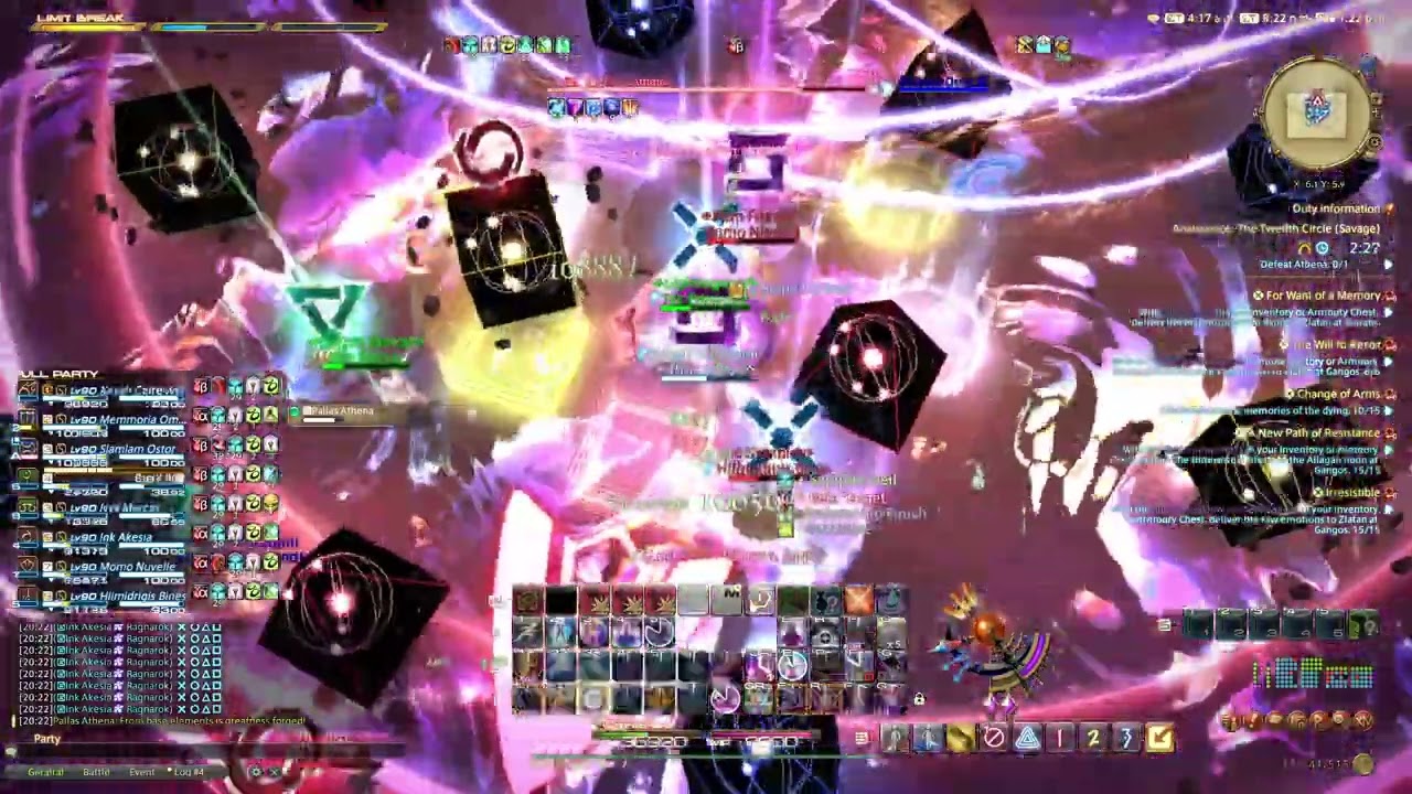 FFXIV Blind MINE P12S P2 prog (Caloric Theory, 66.8%, attempt 2) 6.2.2026