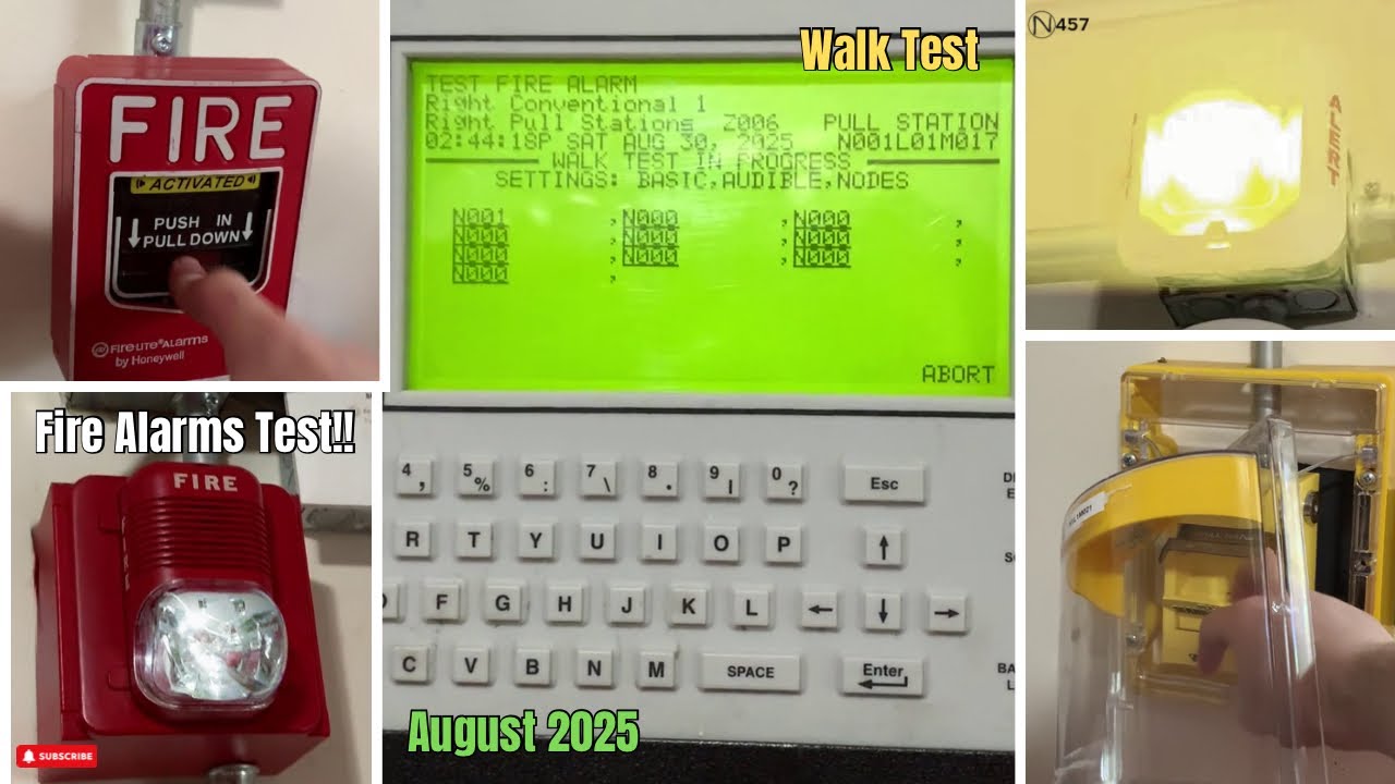 Fire Alarm System August 2025 Walk Test | #firealarmtesting #firealarms 