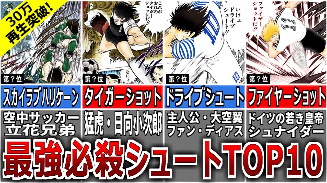 【キャプテン翼】ジュニアユース編 最強必殺シュートランキングTOP10【ゆっくり解説】