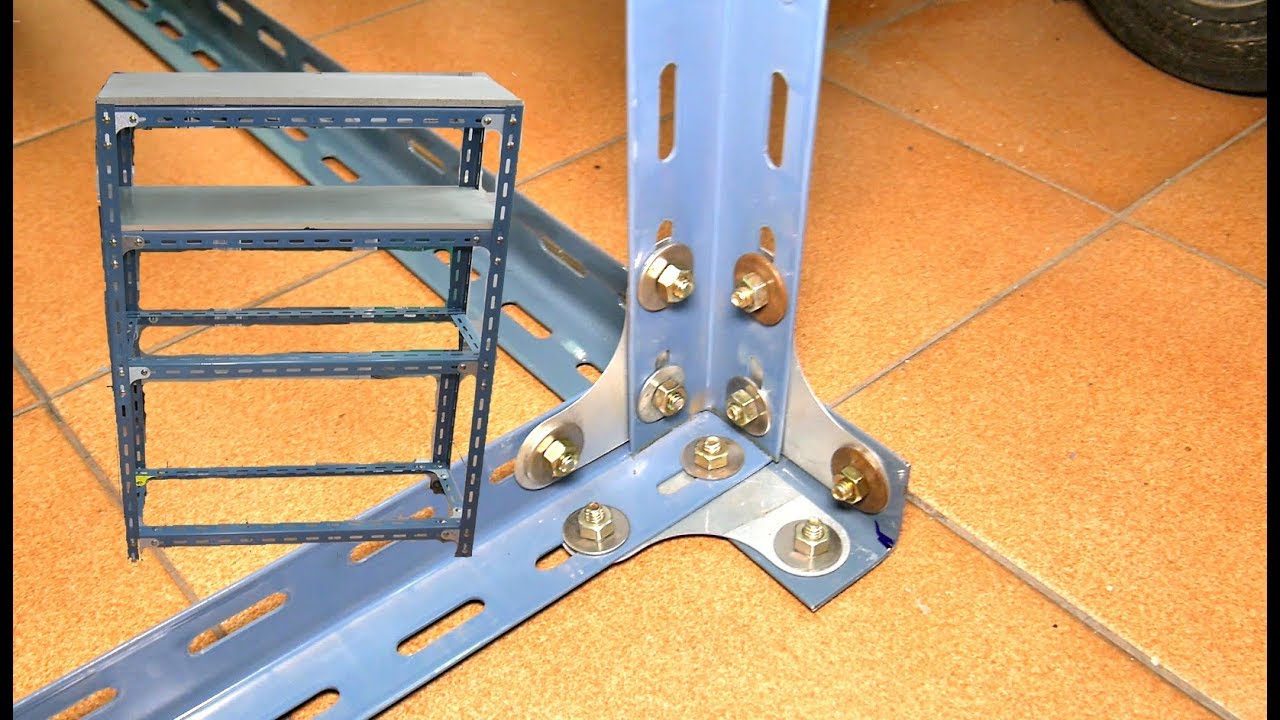 DIY Custom Shelves Using Slotted Angle Iron
