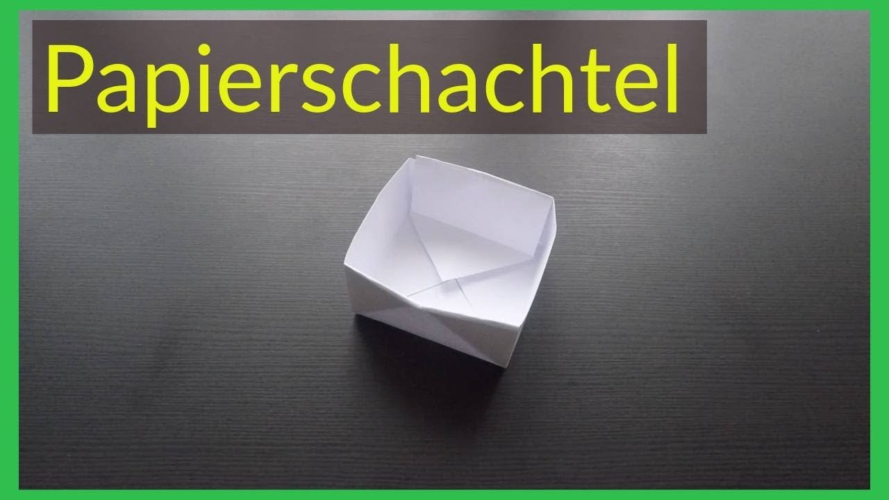 Papierschachtel falten einfach - Origami Box falten - Anleitung