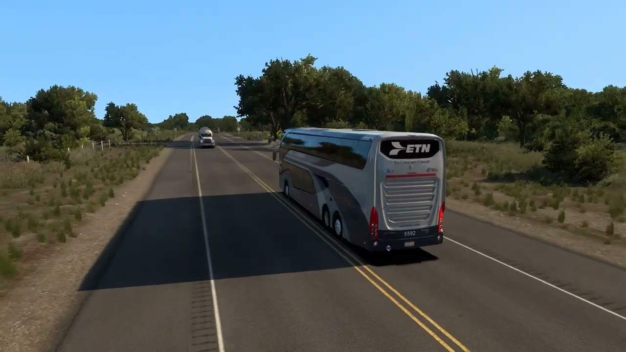 American Truck Simulator Bus trip to Abilene with Volvo 9800 DD (part2)
