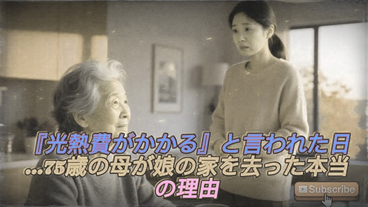 『光熱費がかかる』と言われた日…75歳の母が娘の家を去った本当の理由 18 5t2
