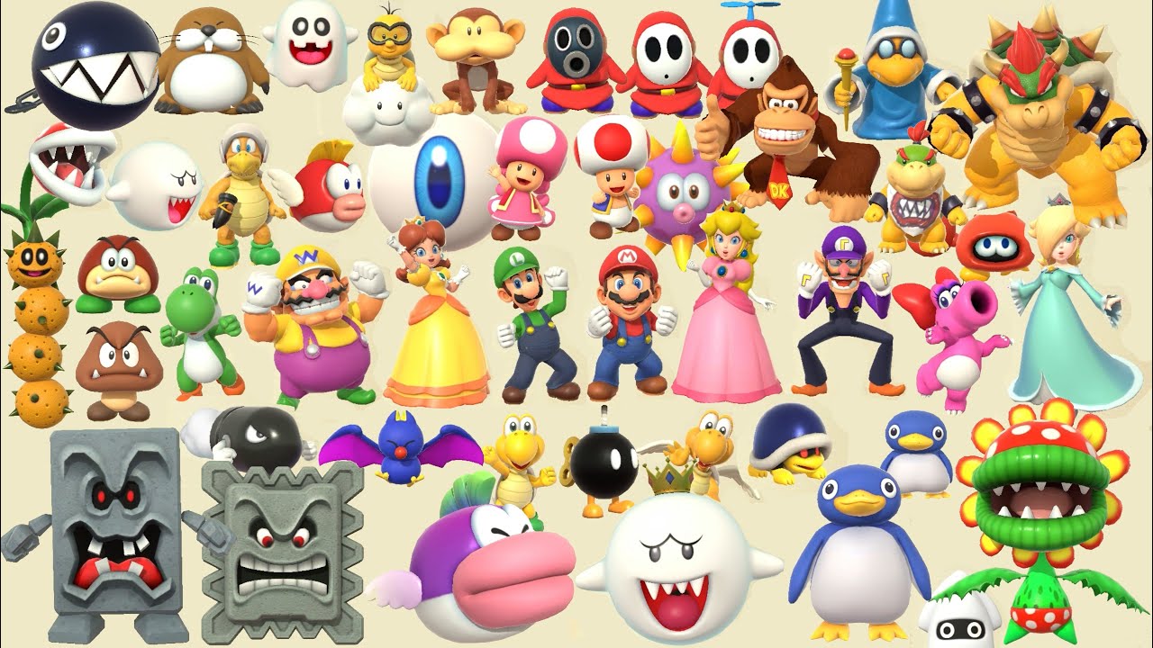 Mario Party Superstars - All Characters