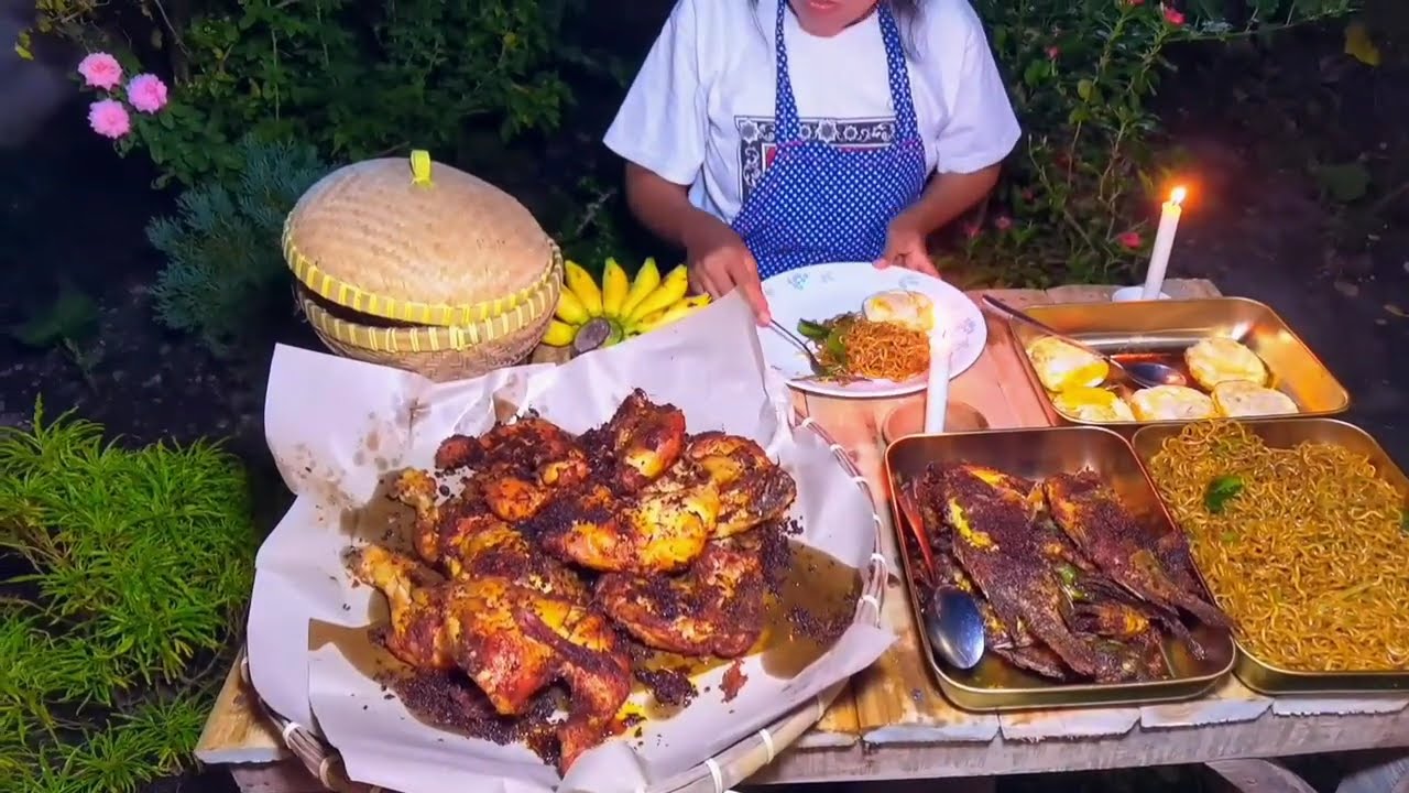 Membuat bedengan untuk tanam sayur| Mie goreng | Goreng Ayam | Goreng Ikan gurami