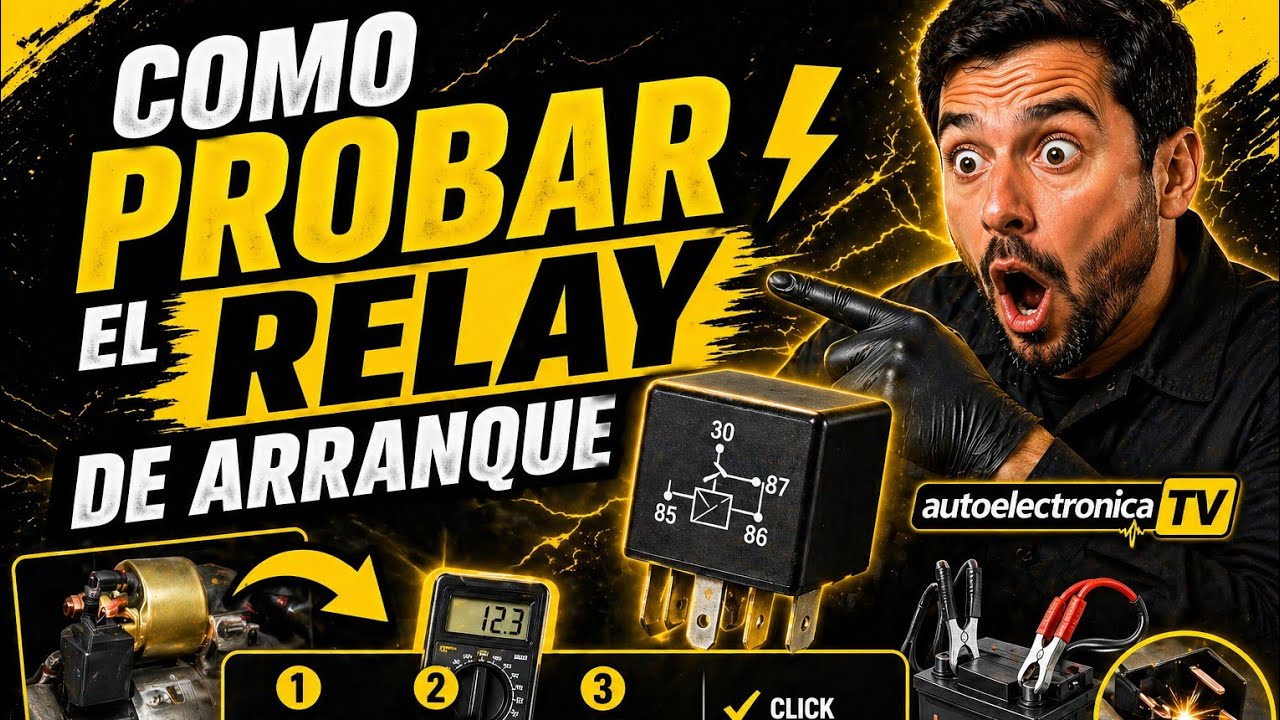 COMO PROBAR EL RELAY DE ARRANQUE