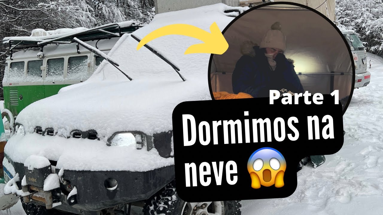Acampamento em Ushuaia com Neve ( parte 1 )