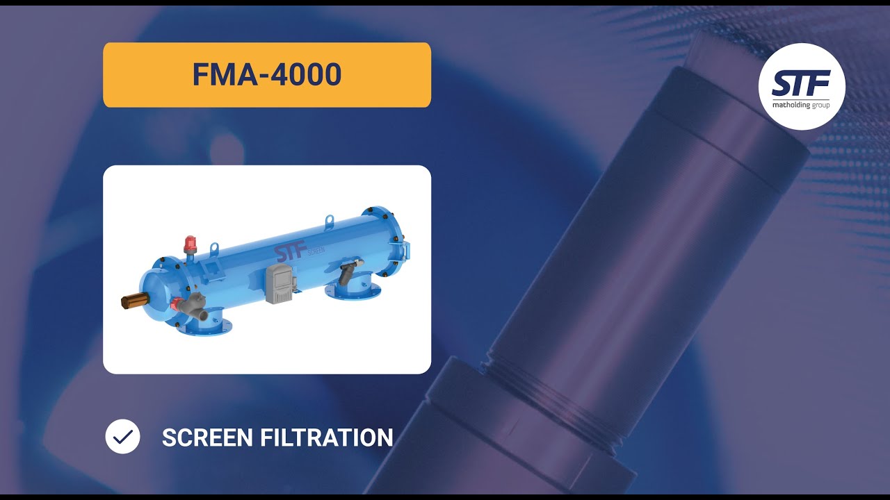 💧✔ FMA-4000 - Filtro de malla autolimpiante - STF Filters - Español
