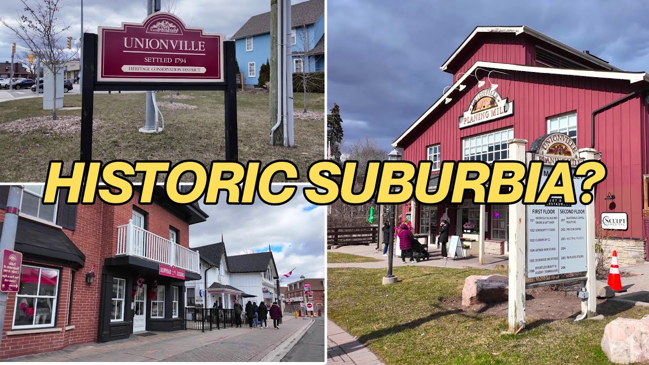 Historic Unionville in Markham | Suburban Toronto Walk (April 2025)