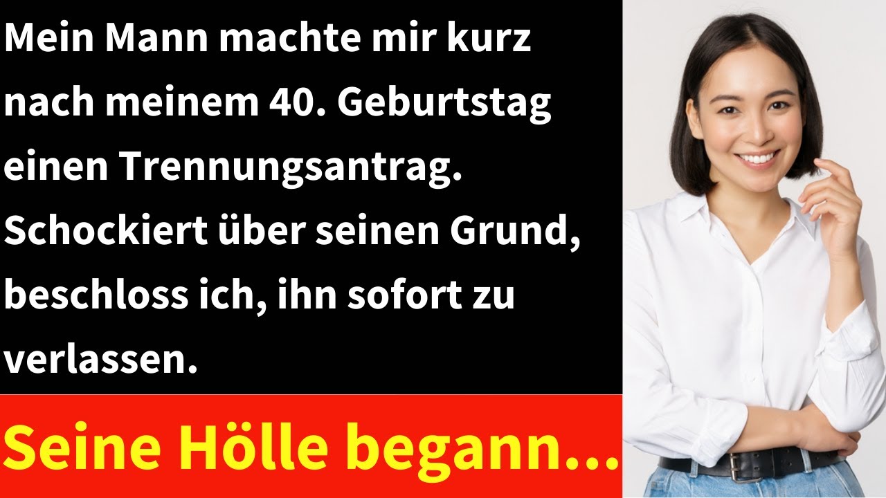 Mein Mann machte mir kurz nach meinem 40. Geburtstag einen Trennungsantrag. Schockiert über seinen