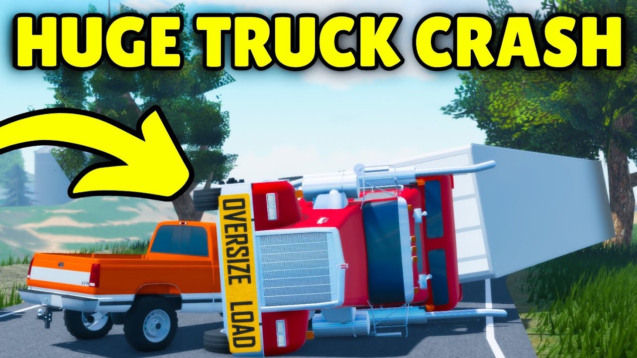 I Rescued a HUGE Semi Truck Crash in APM Roblox | American Plains Mudding