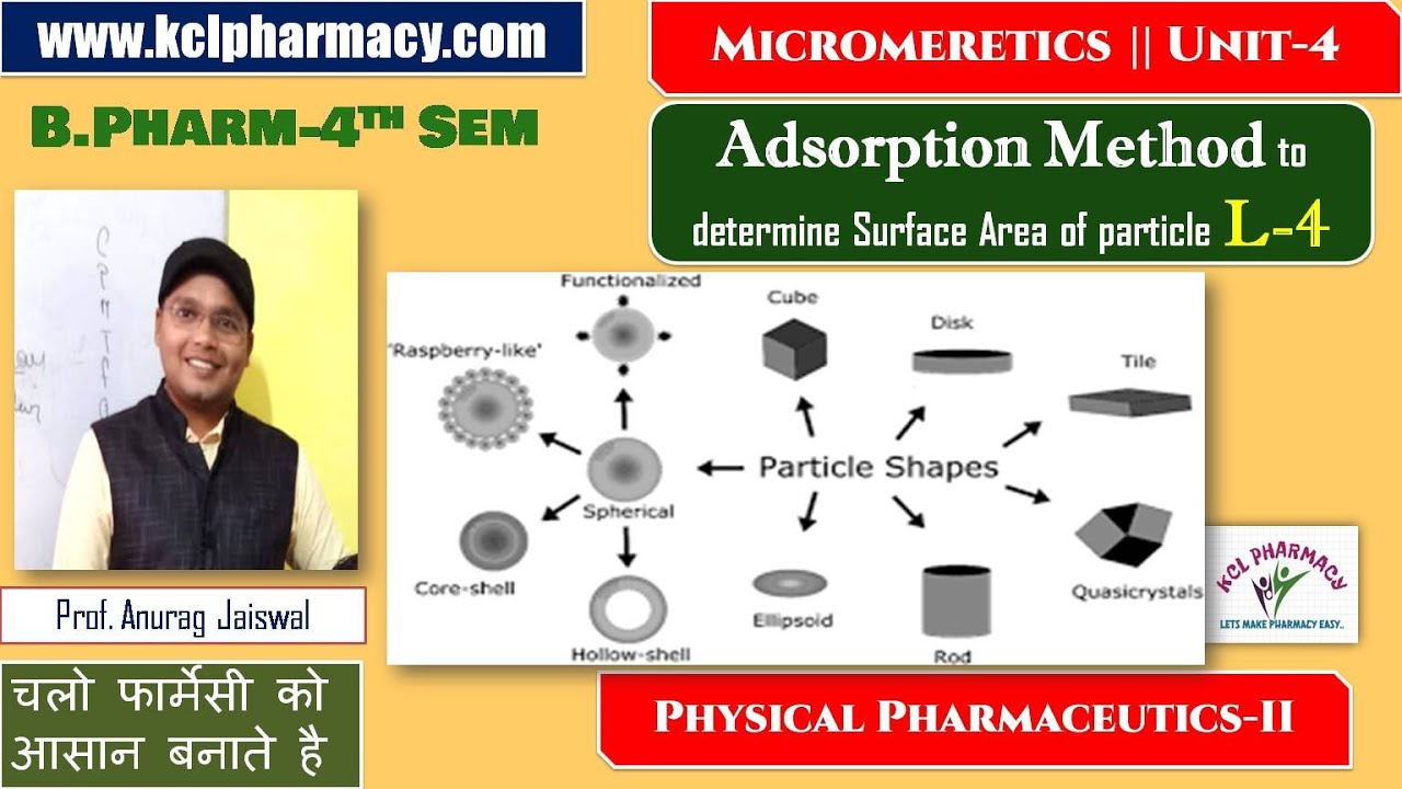 Particle Shape , SpecificSurface Area || Micrometres  L-4 Unit-4 || Physical Pharmaceutics-II