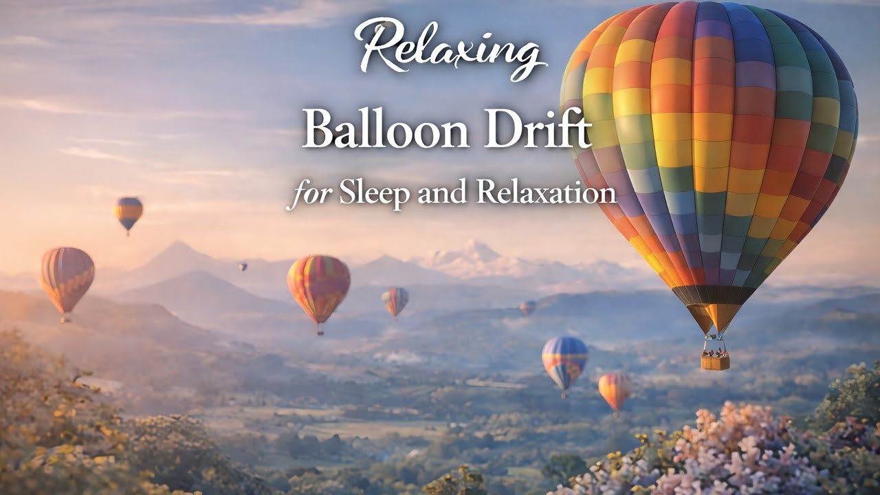 Relaxing Music | Peaceful Hot Air Balloon Drift for Sleep and Relaxation