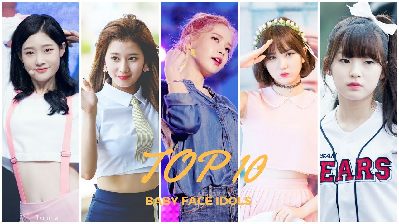TOP 10 Baby Face K-pop Idols (Girl Groups) 2017 Part. 1