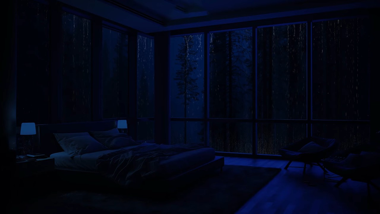 Regengeräusche am Fenster 🌧️ Eine gemütliche Nacht zum Schlafen und Entspannen