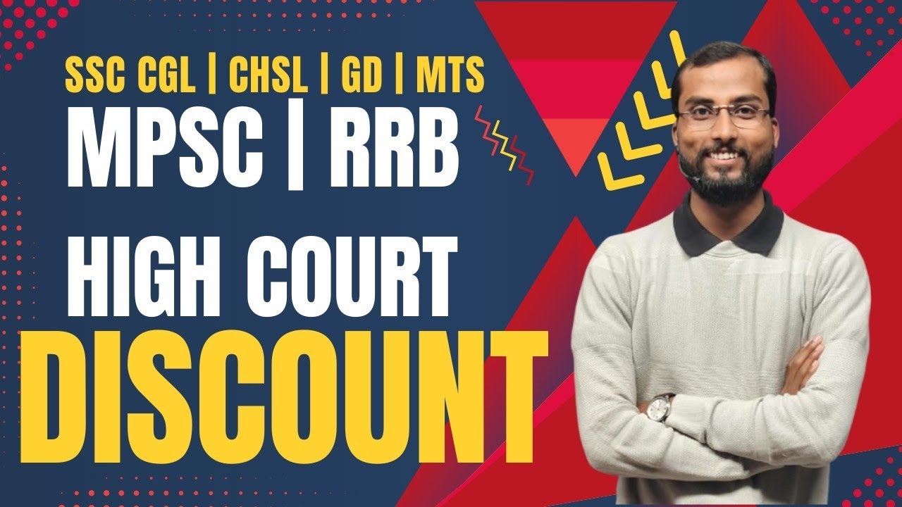 🔥 🔥 Day 04 | Discount Class -04 | Maths | SSC | Railway | High Court | Arogya Bharati | VG Sir 