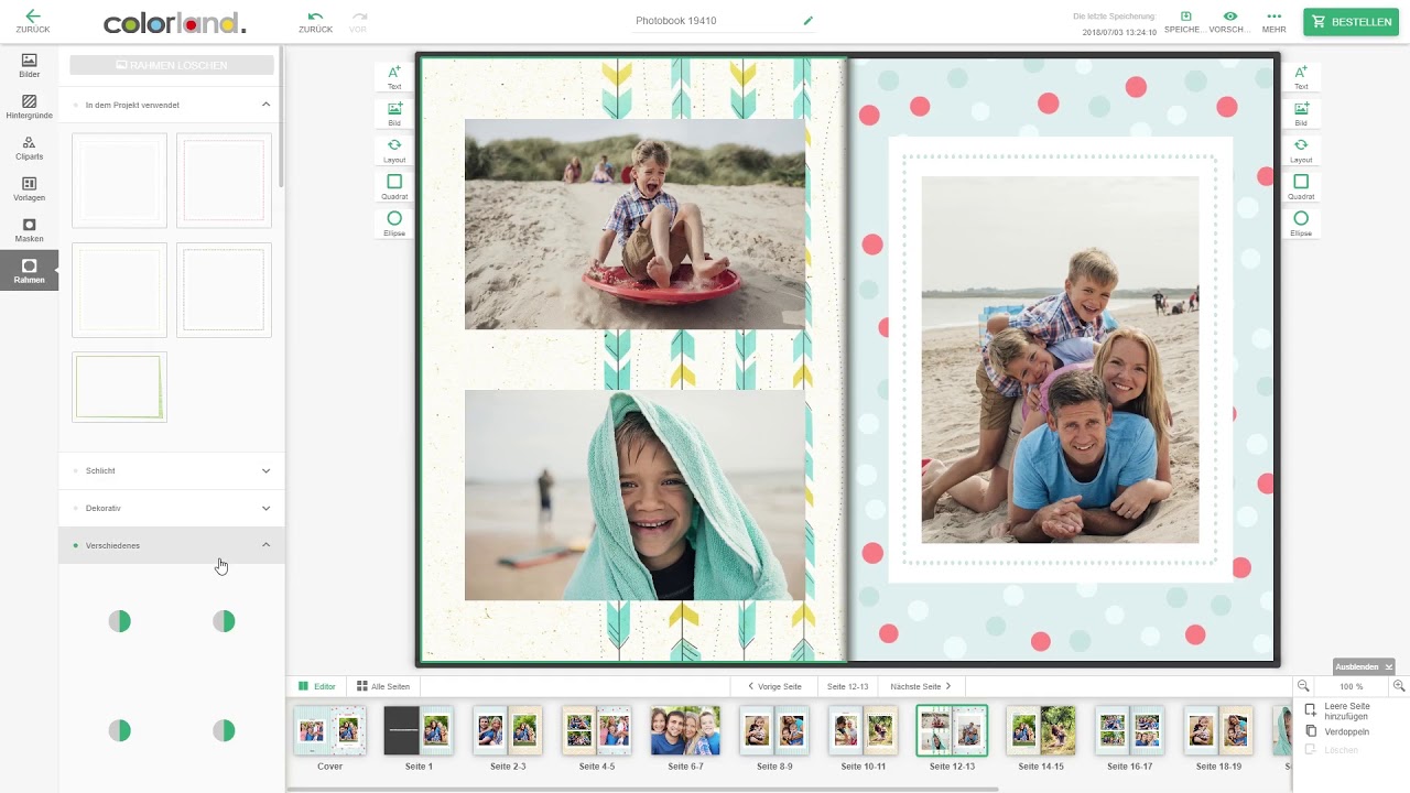 Viele M&ouml;glichkeiten in einfacher Form | Projekt-Editor - Tutorial | Colorland