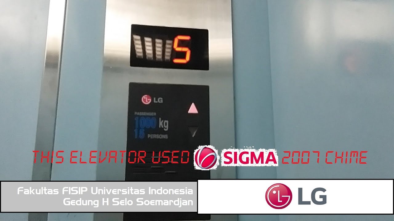 LG Elevator at Fakultas FISIP Universitas Indonesia Depok Gedung H Selo Soemardjan