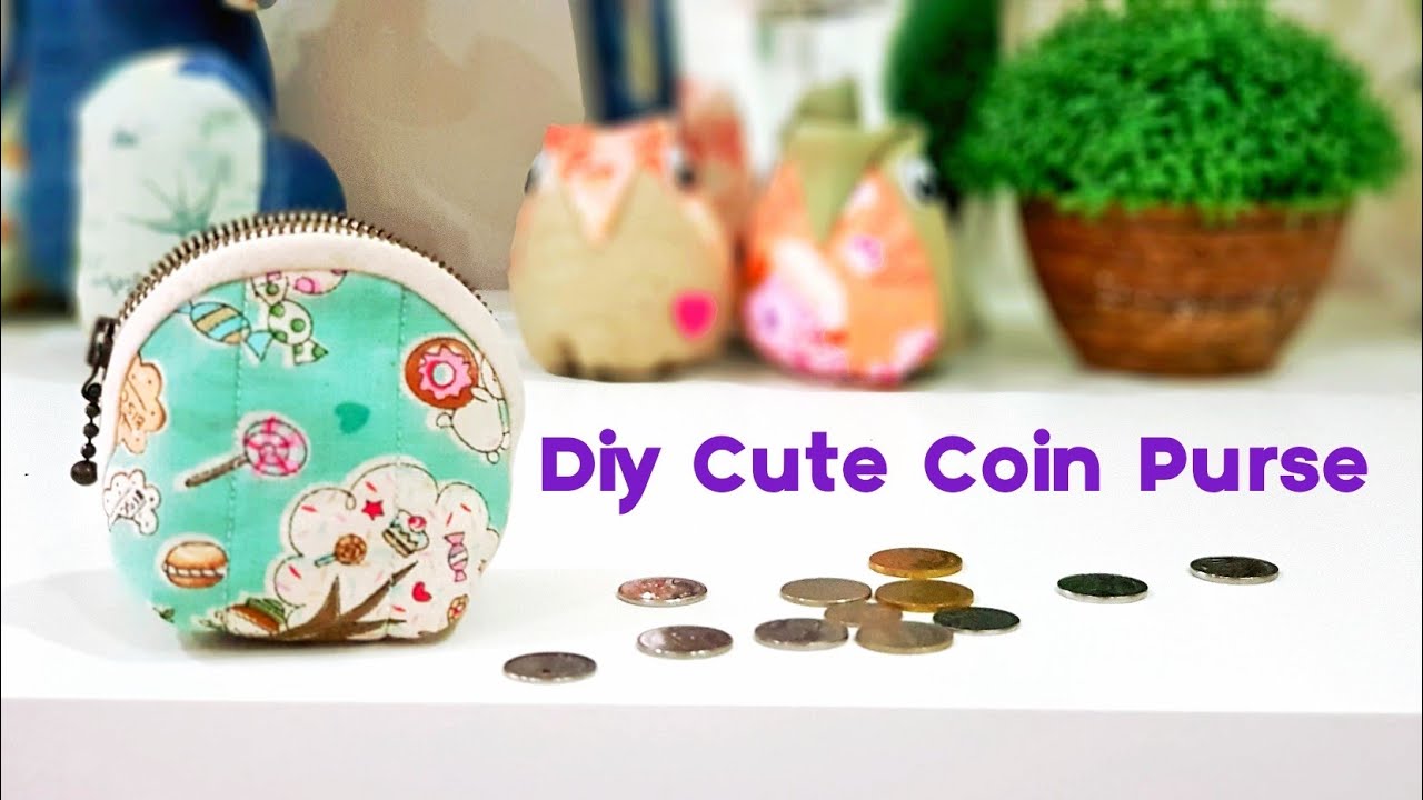 Diy Симпатичный портмоне с застежкой-молнией | Проект простого шитья # HandyMum❤❤