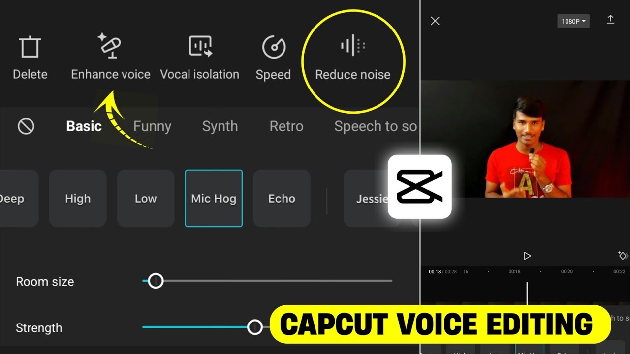 Capcut Voice Editing Tutorial | How To Edit Voice In Capcut | Voice Editing For YouTube Videos