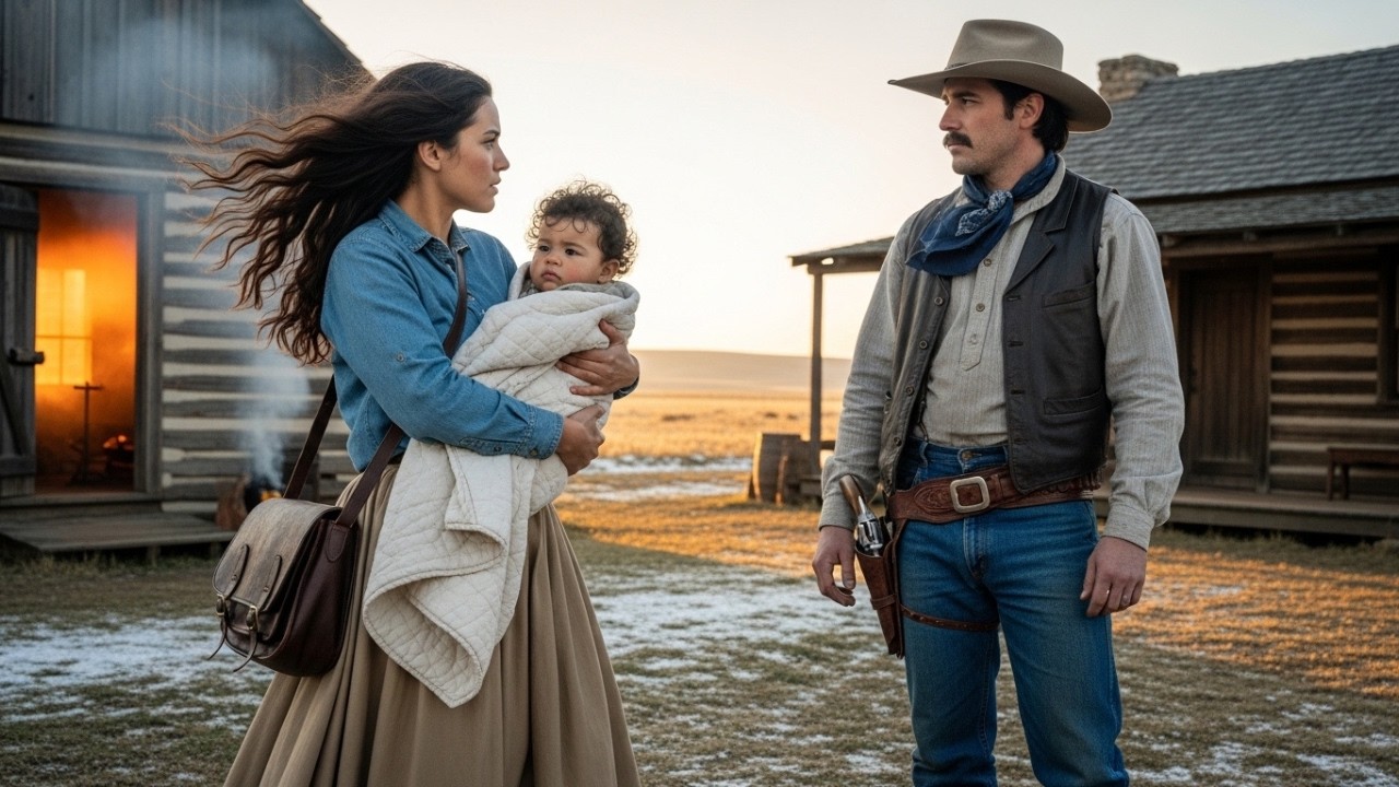 Alone with a Sick Baby in the Storm… A Cowboy’s Courage Changed Their Lives Forever