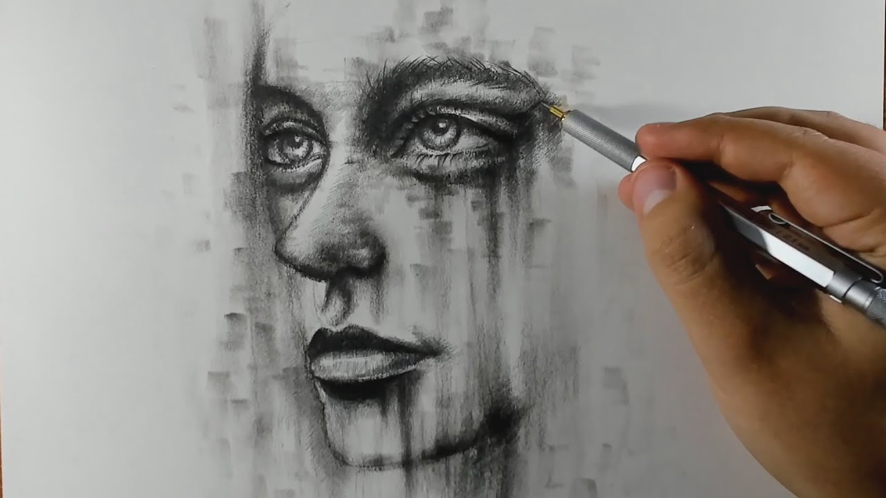 ¡TIENES QUE VER ESTA Técnica de DIBUJO! con Grafito y Carboncillo