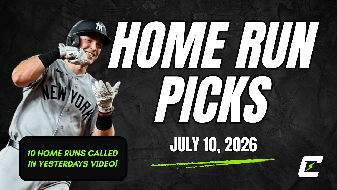 MLB Home Run Picks Today 7/11 | Chasers Edge Model Breakdown