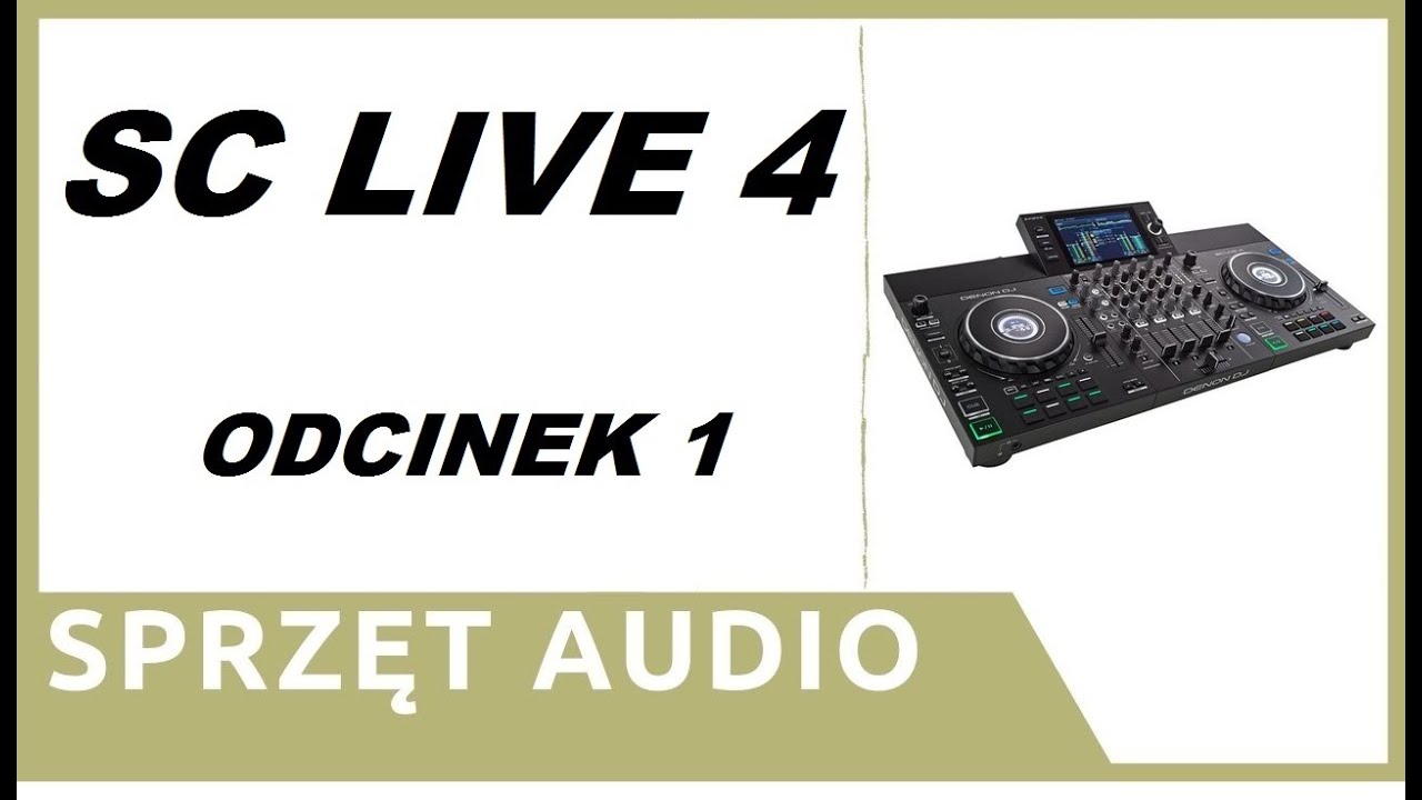 ZIZ - UNBOXING - DENON DJ - KONTROLER SC LIVE 4 - CZ.1