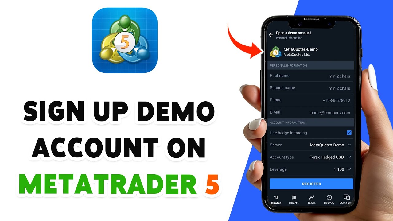 How To Sign Up Demo Account On MetaTrader 5 2024 | MetaTrader 5 Setup Guide