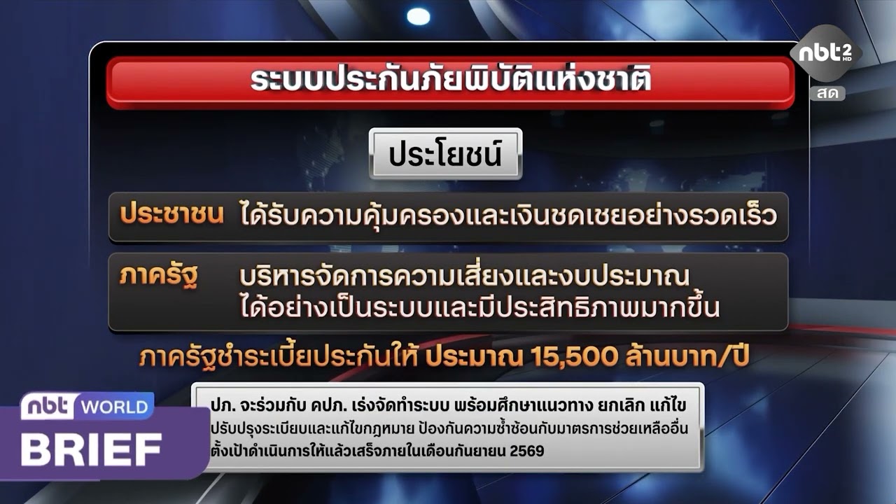GOVERNMENT TO LAUNCH NATIONAL DISASTER INSURANCE SYSTEM BY OCTOBER