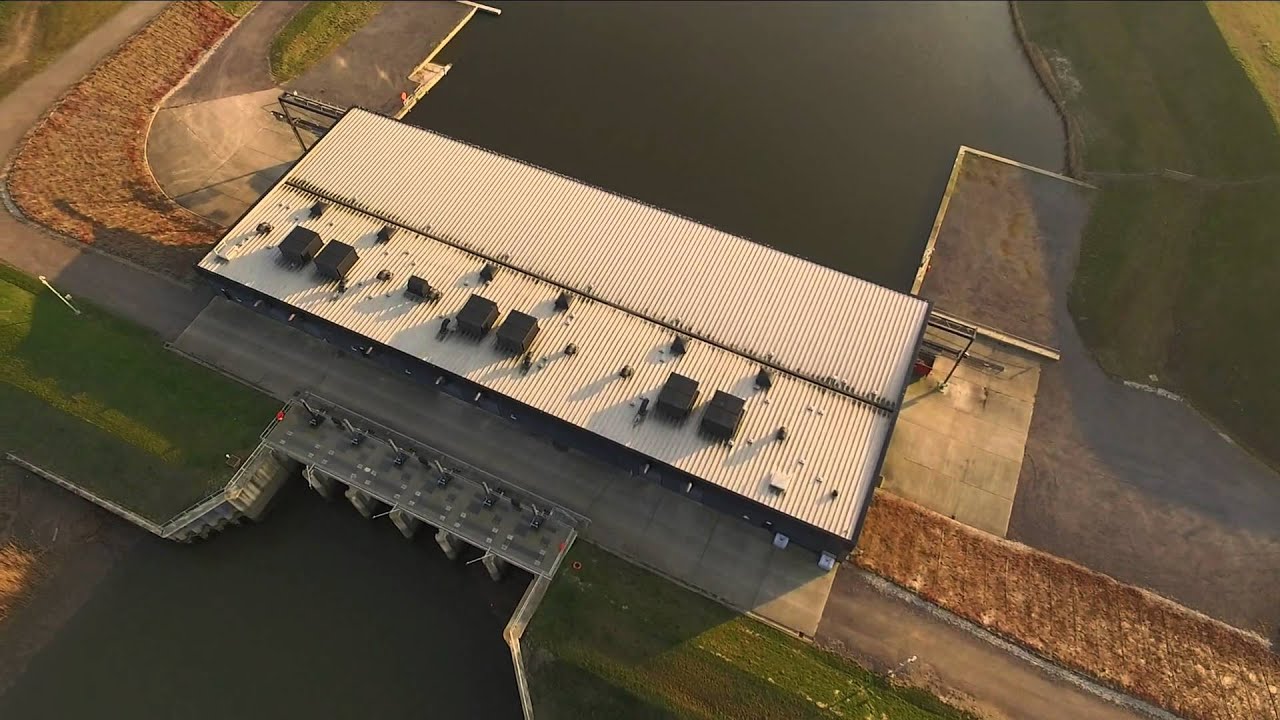 Aerial Footage - St Germans Pumping Station - King's Lynn
