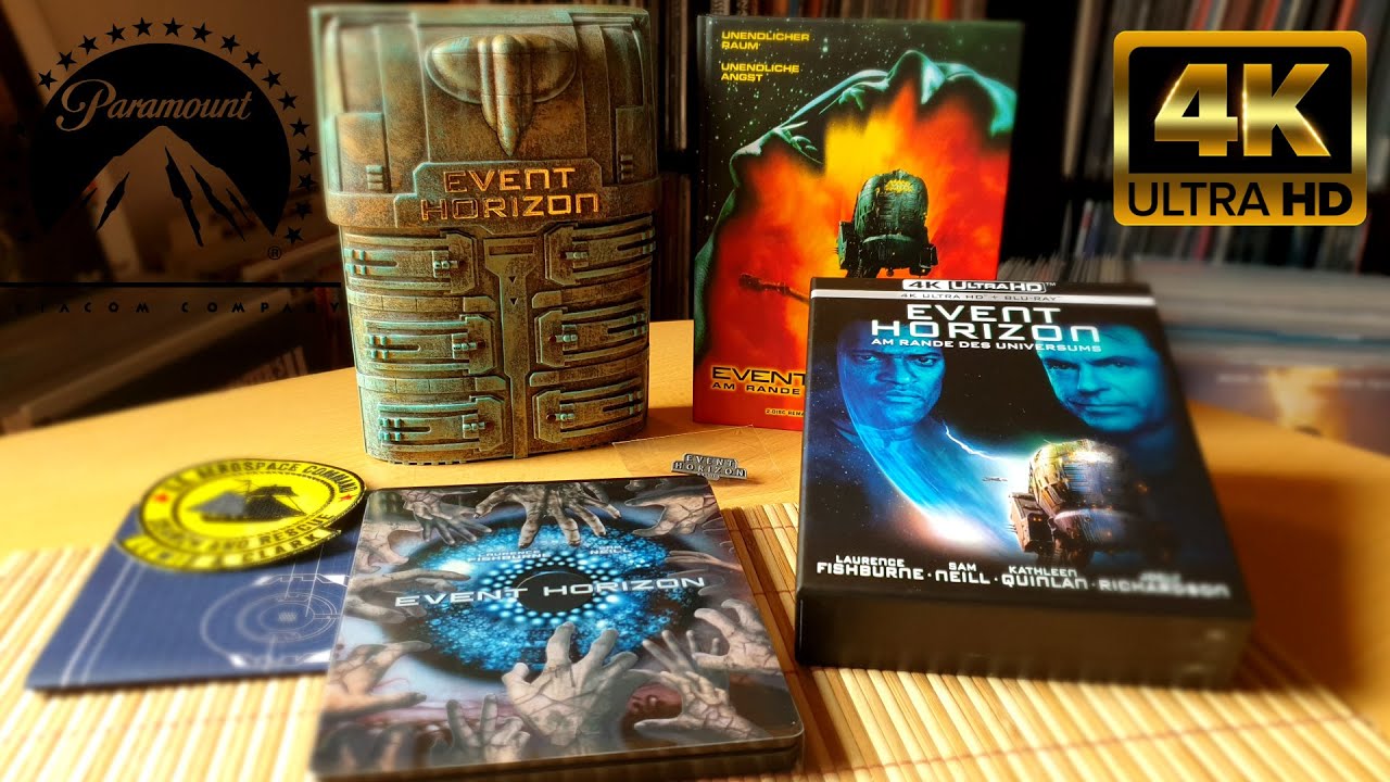 EVENT HORIZON 4K UHD Blu-Ray Ultimate Collector's Edition Steelbook + Mediabook + Collectors Box
