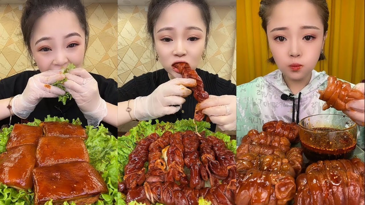 ASMR CHINESE MUKBANG FOOD EATING SHOW | Xiao Yu Mukbang 4