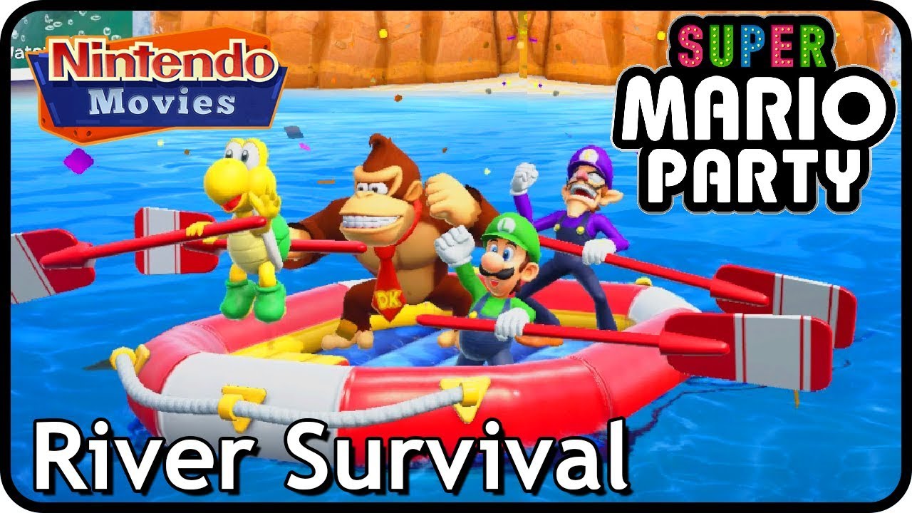 Super Mario Party: River Survival (All Ends / Branches, 4 Players)