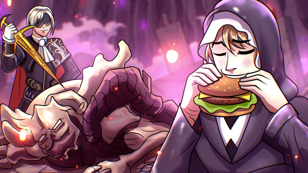 Defeating The Dreg Lord is Easy When You Have HAMBURGER - Nightreign DLC Funny Moments (3/3)