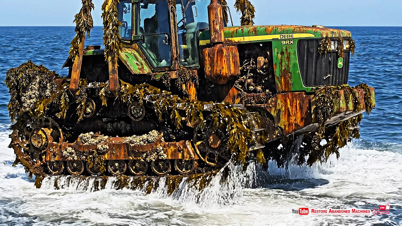 Amazing Rescues From John Deere 9RX Four Track Tractor Found in the Ocean Floor! Full Restoration